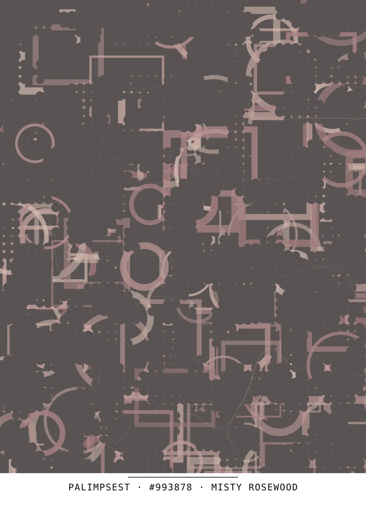 Palimpseste, art génératif — génération n°70