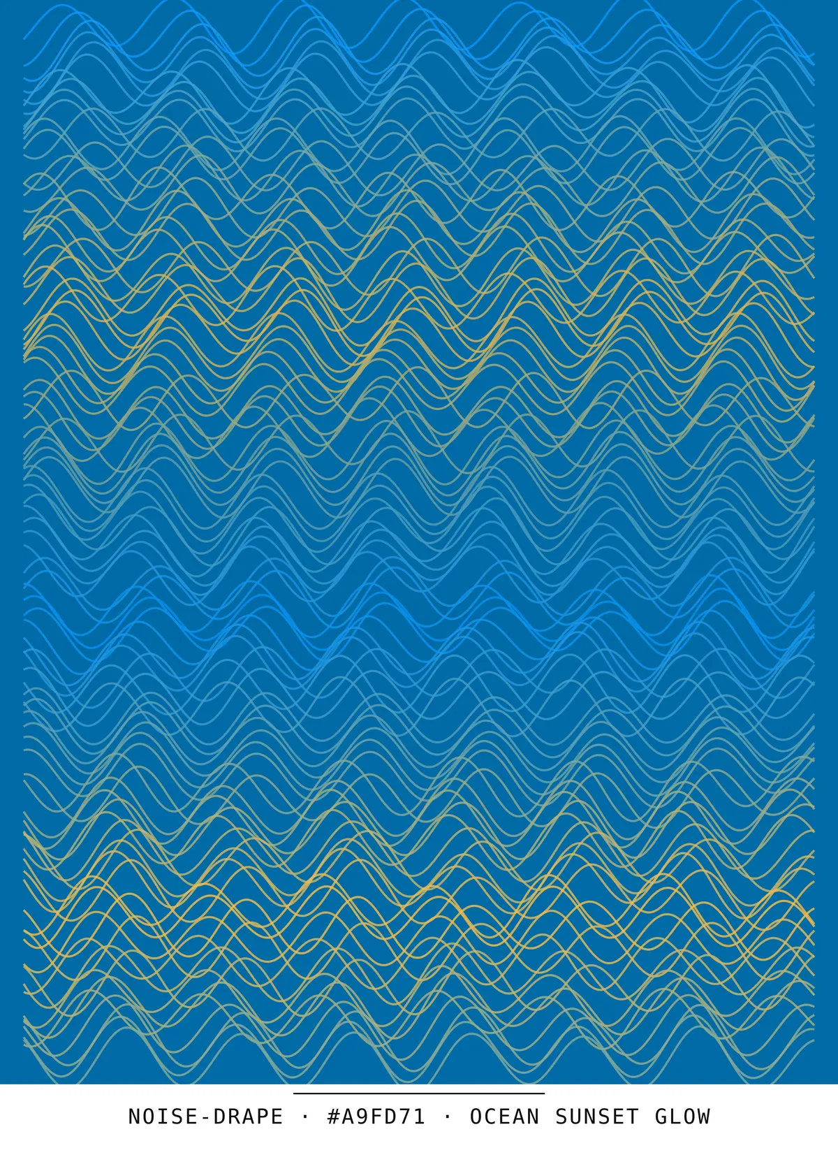Drapé, art génératif — génération n°74