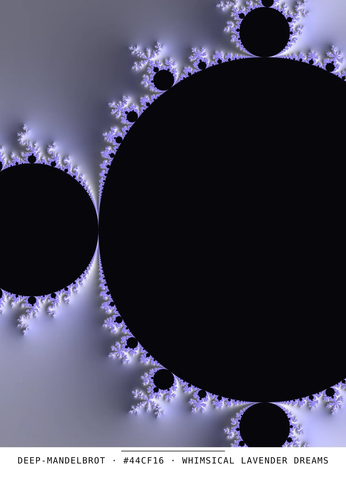Mandelbrot sculpté, art génératif — génération n°60